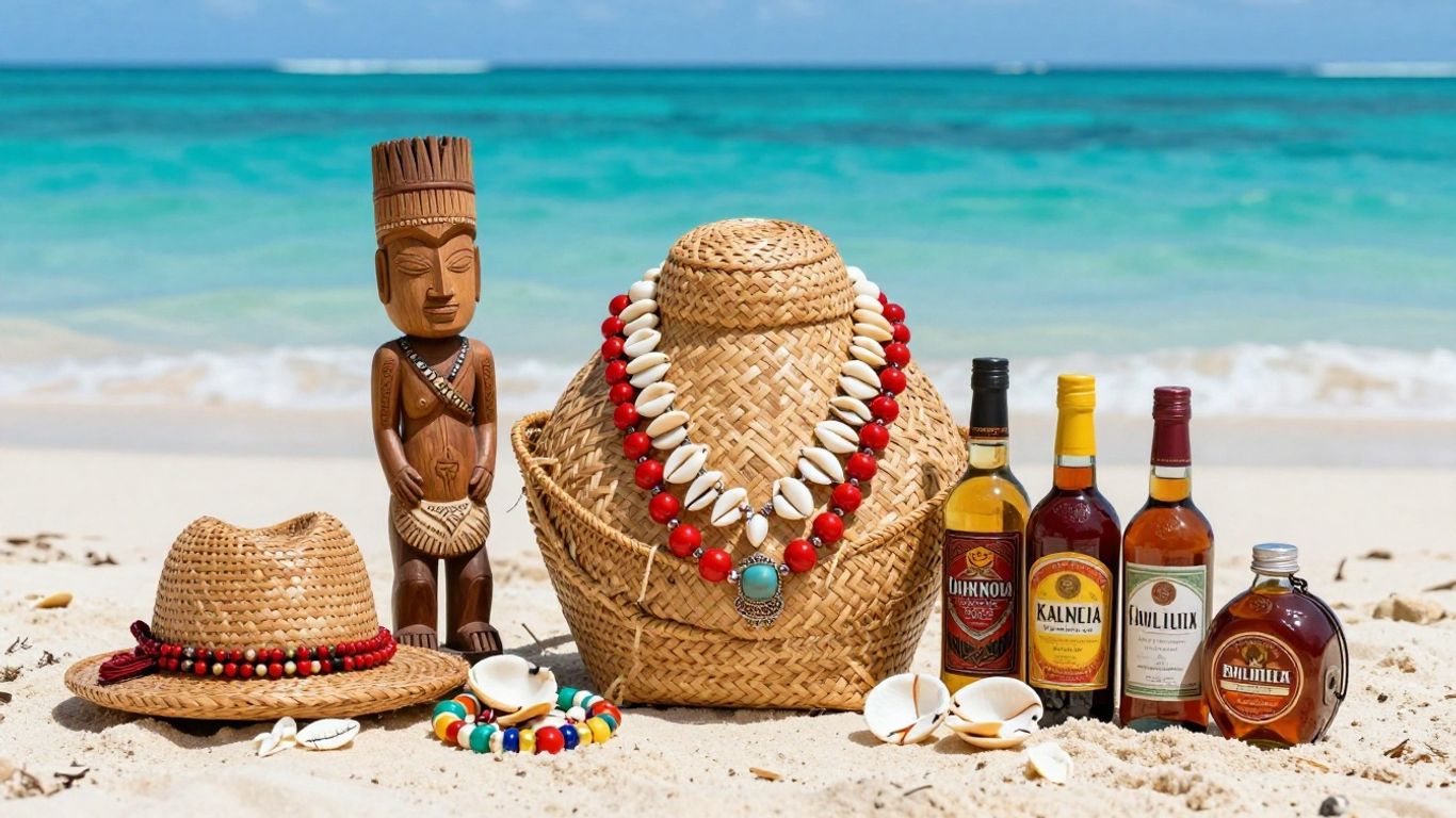 Fiji island and ocean travel scene